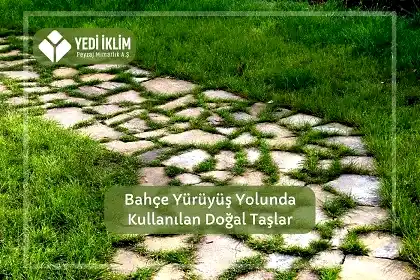 Bahçe Yürüyüş Yolunda Kullanılan Doğal Taşlar
