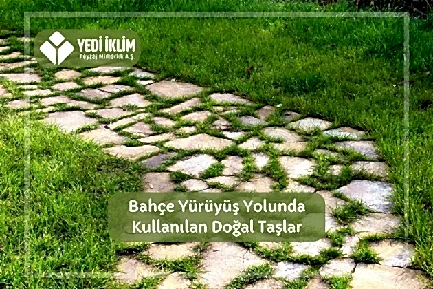 Bahçe Yürüyüş Yolunda Kullanılan Doğal Taşlar