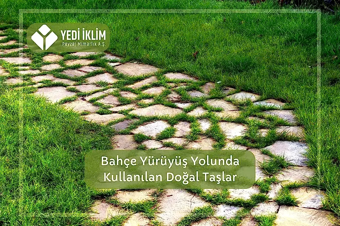 Bahçe Yürüyüş Yolunda Kullanılan Doğal Taşlar